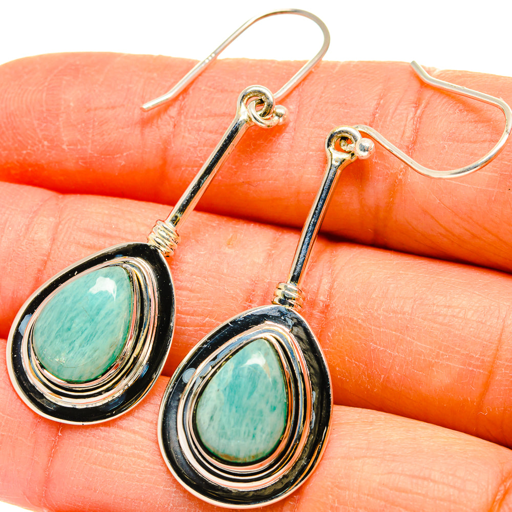 Amazonite Earrings handcrafted by Anasilvercos - EARR425479