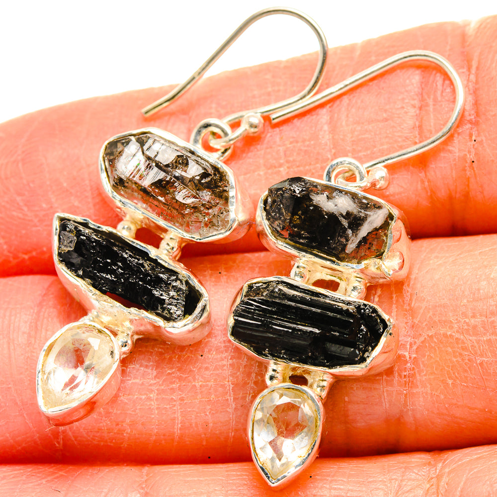 Herkimer Diamond Earrings handcrafted by Anasilvercos - EARR425493