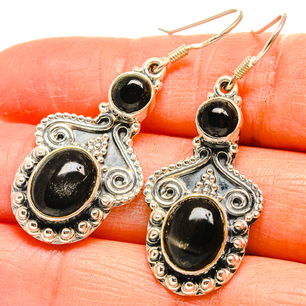 Star Diopside Earrings handcrafted by Anasilvercos - EARR425498