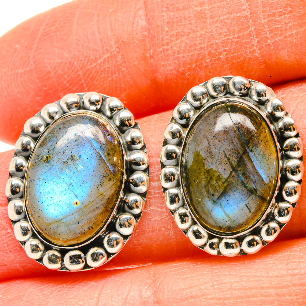 Labradorite Earrings handcrafted by Anasilvercos - EARR425508