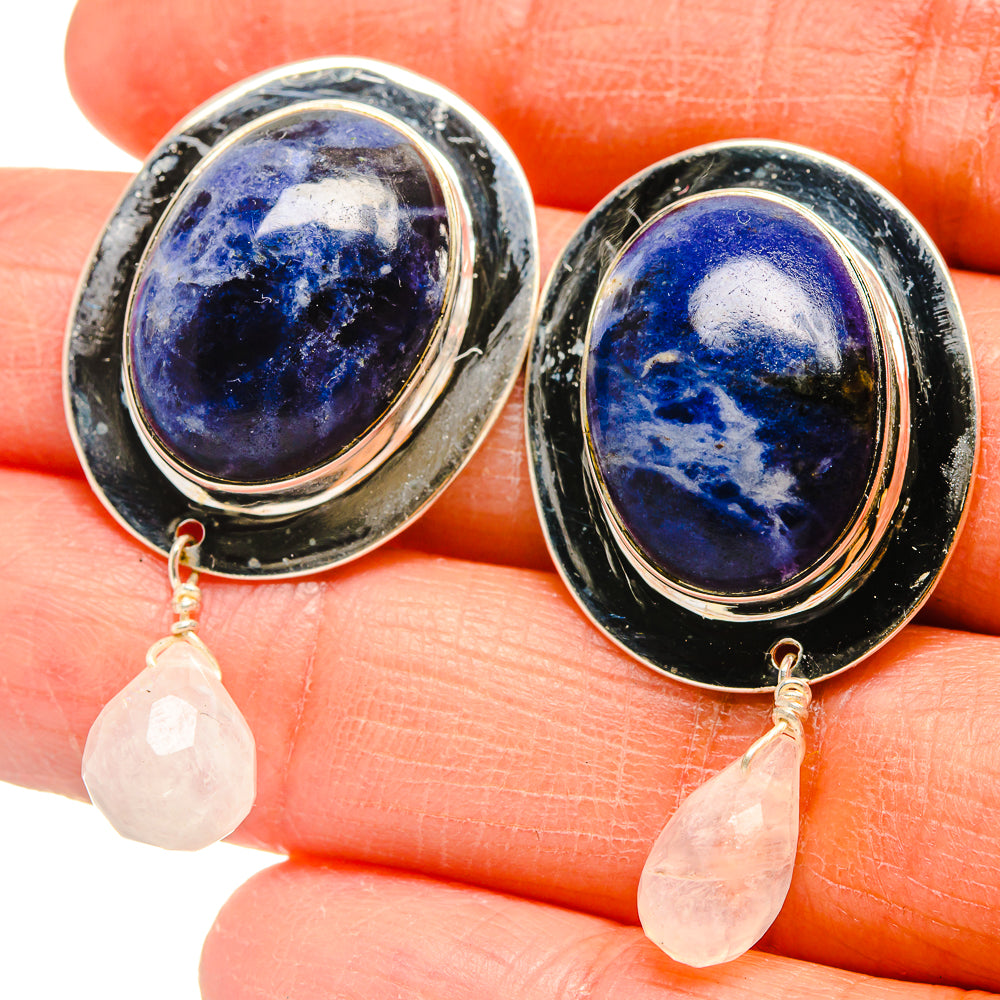 Sodalite Earrings handcrafted by Anasilvercos - EARR425527