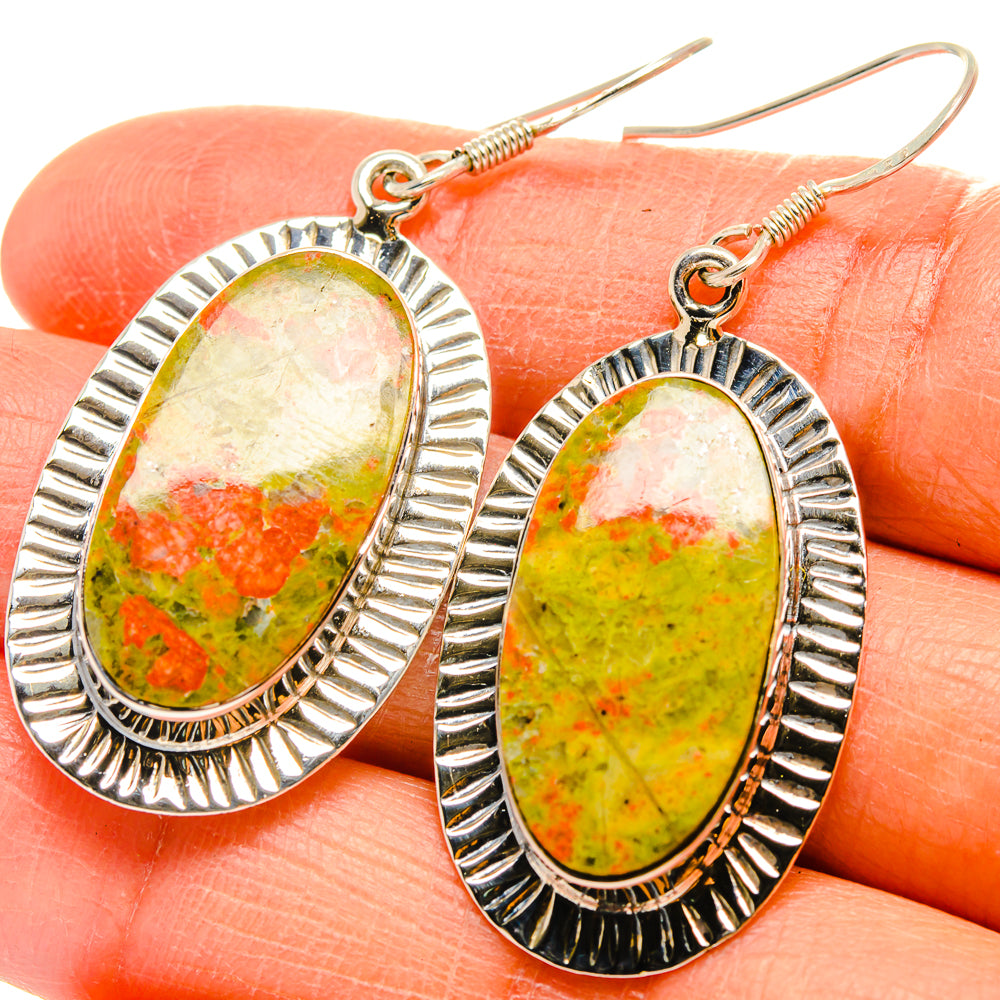 Unakite Earrings handcrafted by Anasilvercos - EARR425532