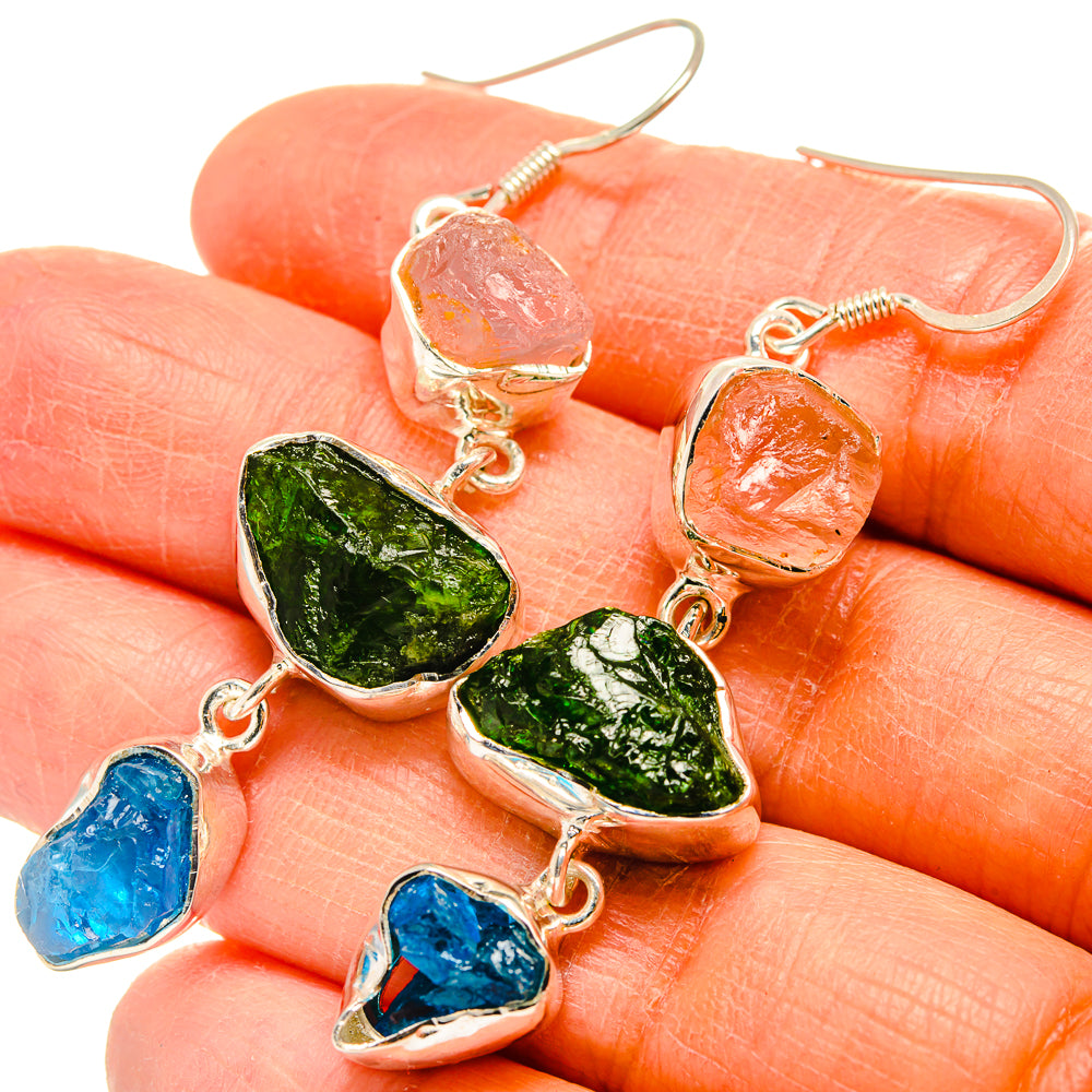 Chrome Diopside Earrings handcrafted by Anasilvercos - EARR425535