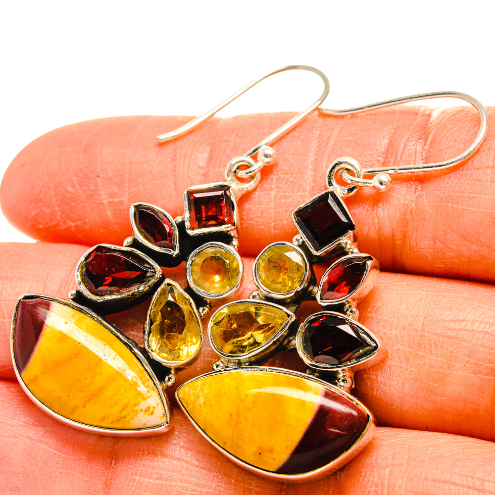 Mookaite Earrings handcrafted by Anasilvercos - EARR425537