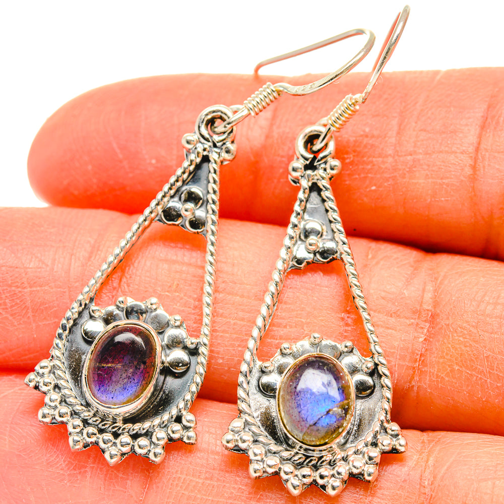 Labradorite Earrings handcrafted by Anasilvercos - EARR425540