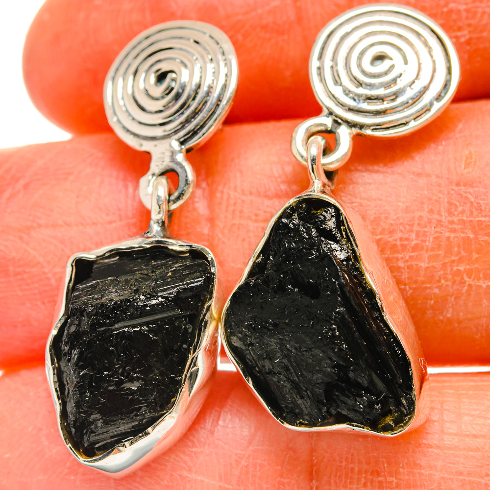 Tektite Earrings handcrafted by Anasilvercos - EARR425543
