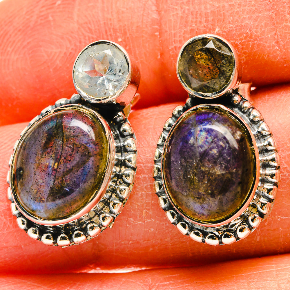 Labradorite Earrings handcrafted by Anasilvercos - EARR425544