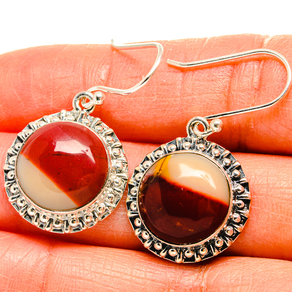 Mookaite Earrings handcrafted by Anasilvercos - EARR425560