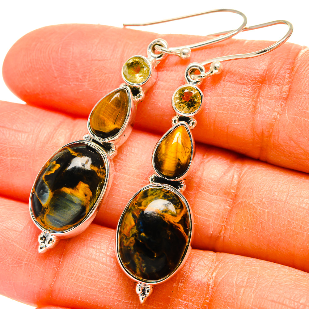 Pietersite Earrings handcrafted by Anasilvercos - EARR425565