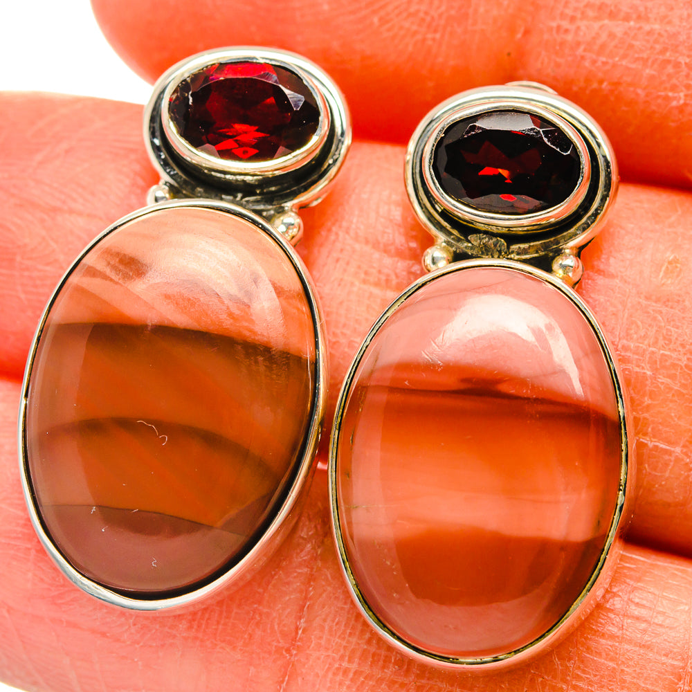 Mookaite Earrings handcrafted by Anasilvercos - EARR425568