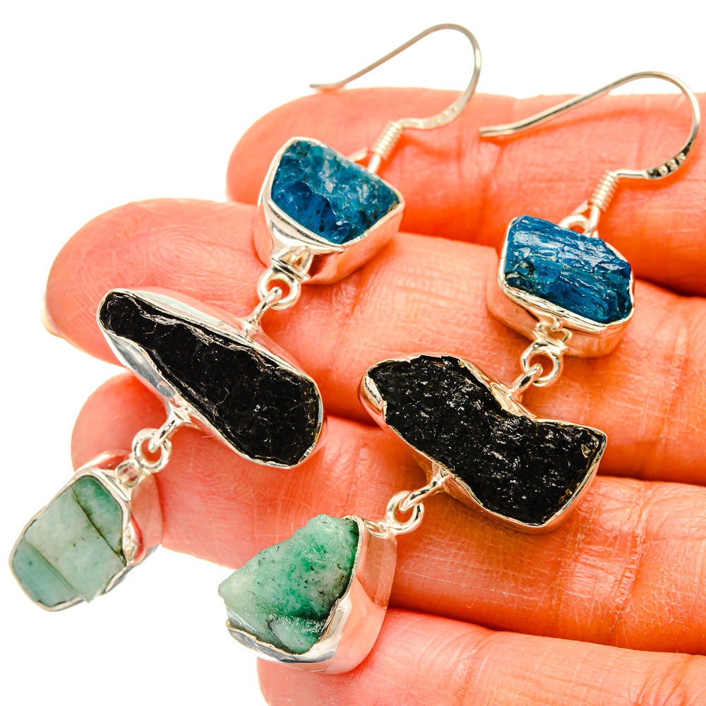 Tektite Earrings handcrafted by Anasilvercos - EARR425577