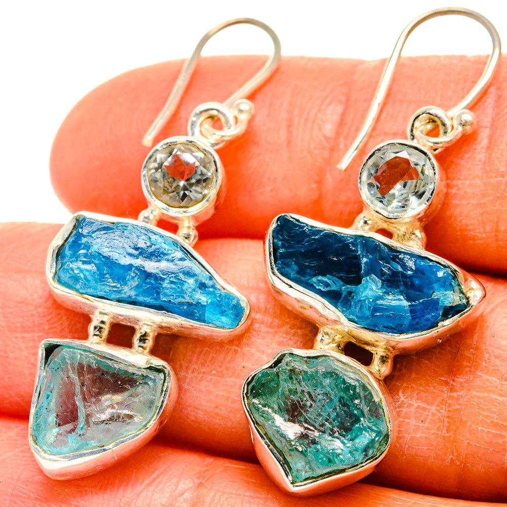 Apatite Earrings handcrafted by Anasilvercos - EARR425578