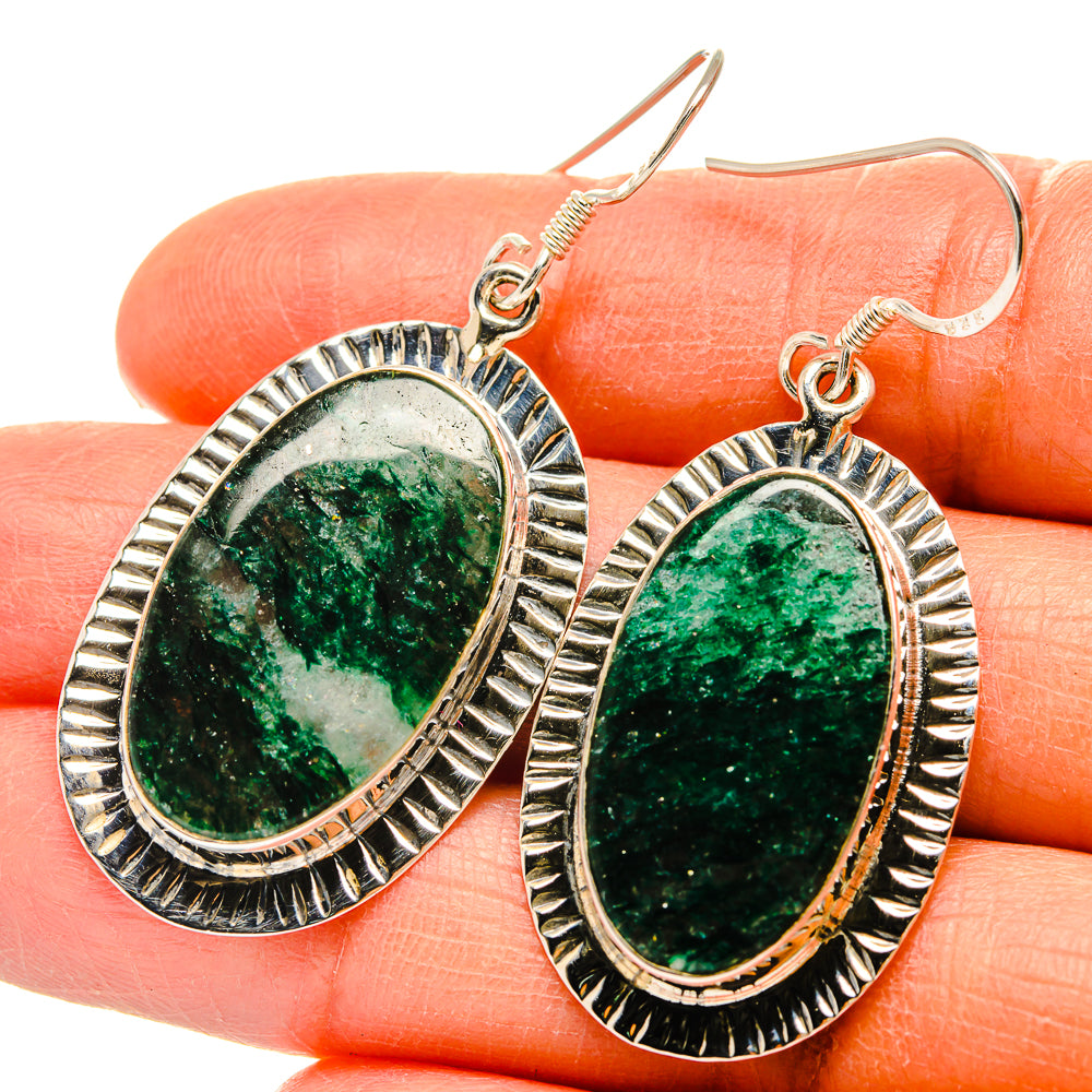 Green Aventurine Earrings handcrafted by Anasilvercos - EARR425583