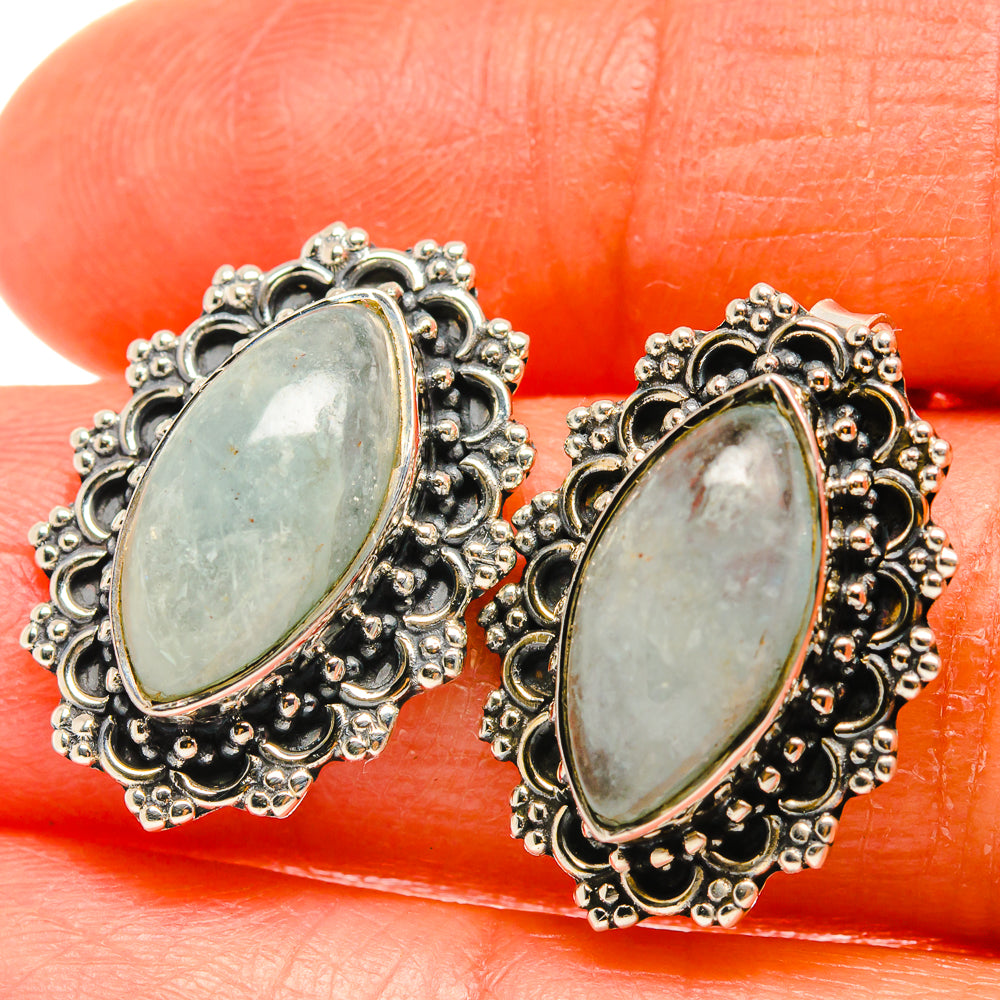 Aquamarine Earrings handcrafted by Anasilvercos - EARR425595
