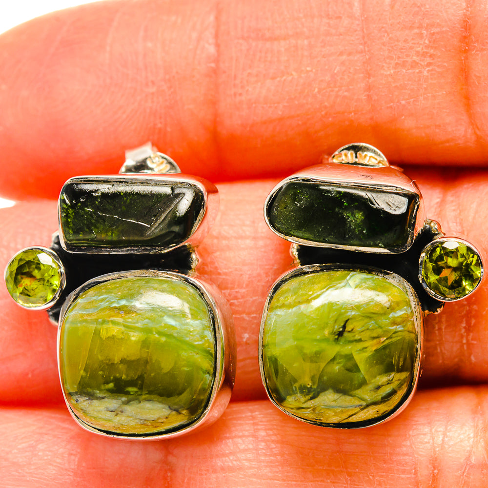 Rainforest Opal Earrings handcrafted by Anasilvercos - EARR425602