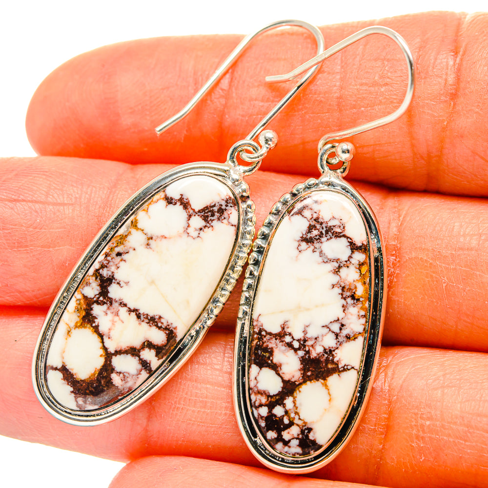 Wild Horse Jasper Earrings handcrafted by Anasilvercos - EARR425603