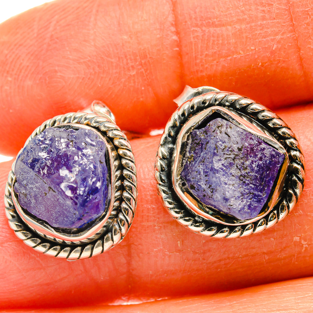 Tanzanite Earrings handcrafted by Anasilvercos - EARR425606