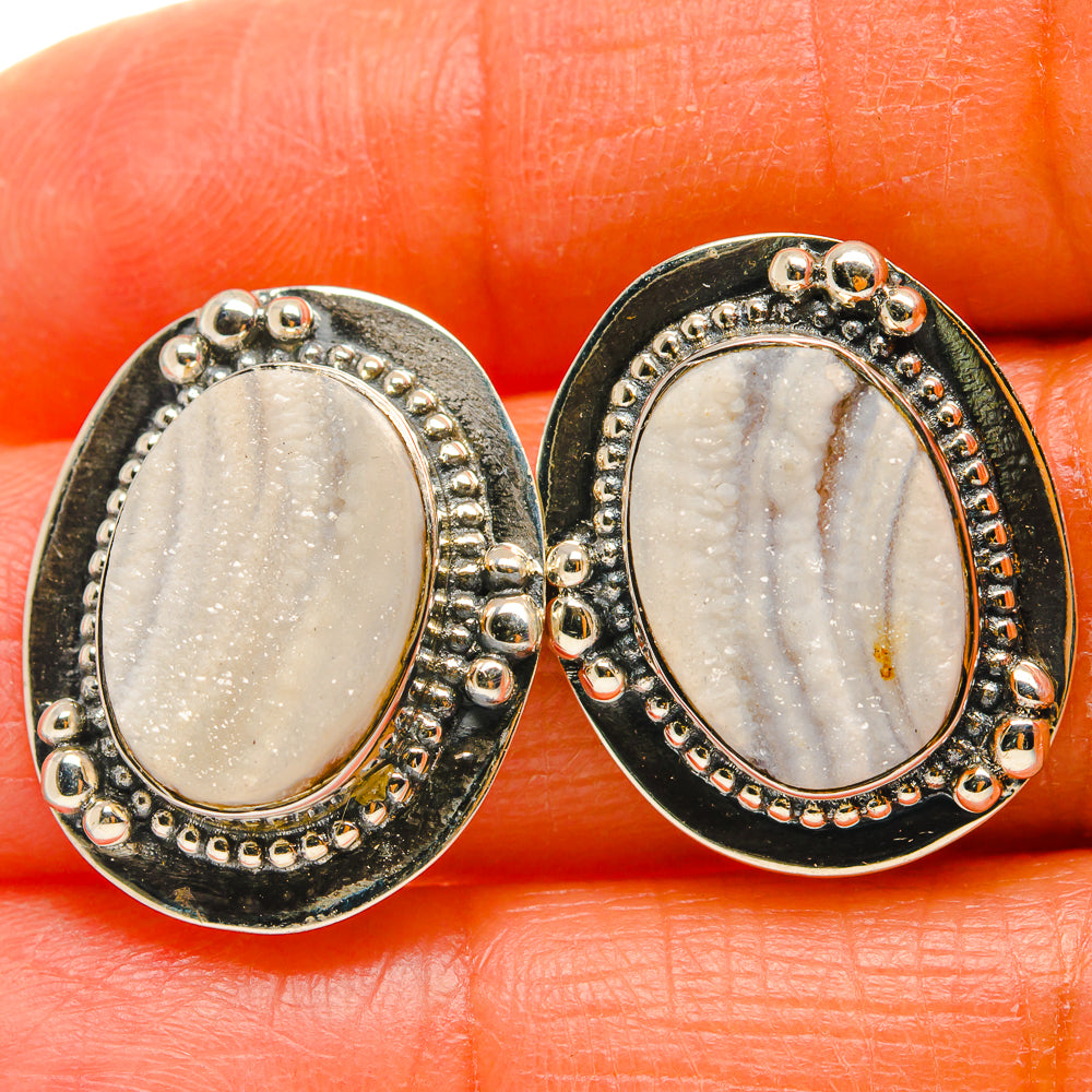 Desert Druzy Earrings handcrafted by Anasilvercos - EARR425609