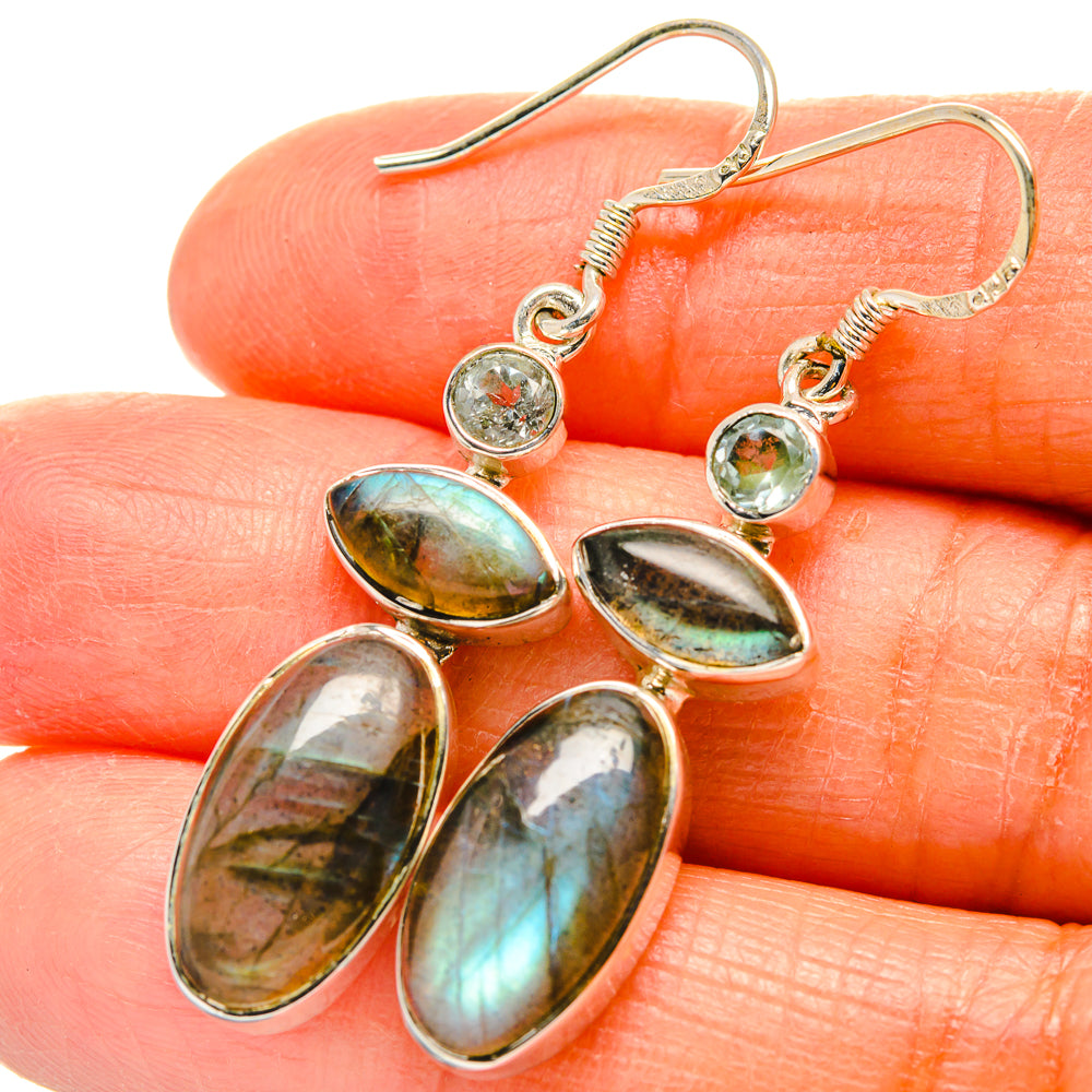 Labradorite Earrings handcrafted by Anasilvercos - EARR425621