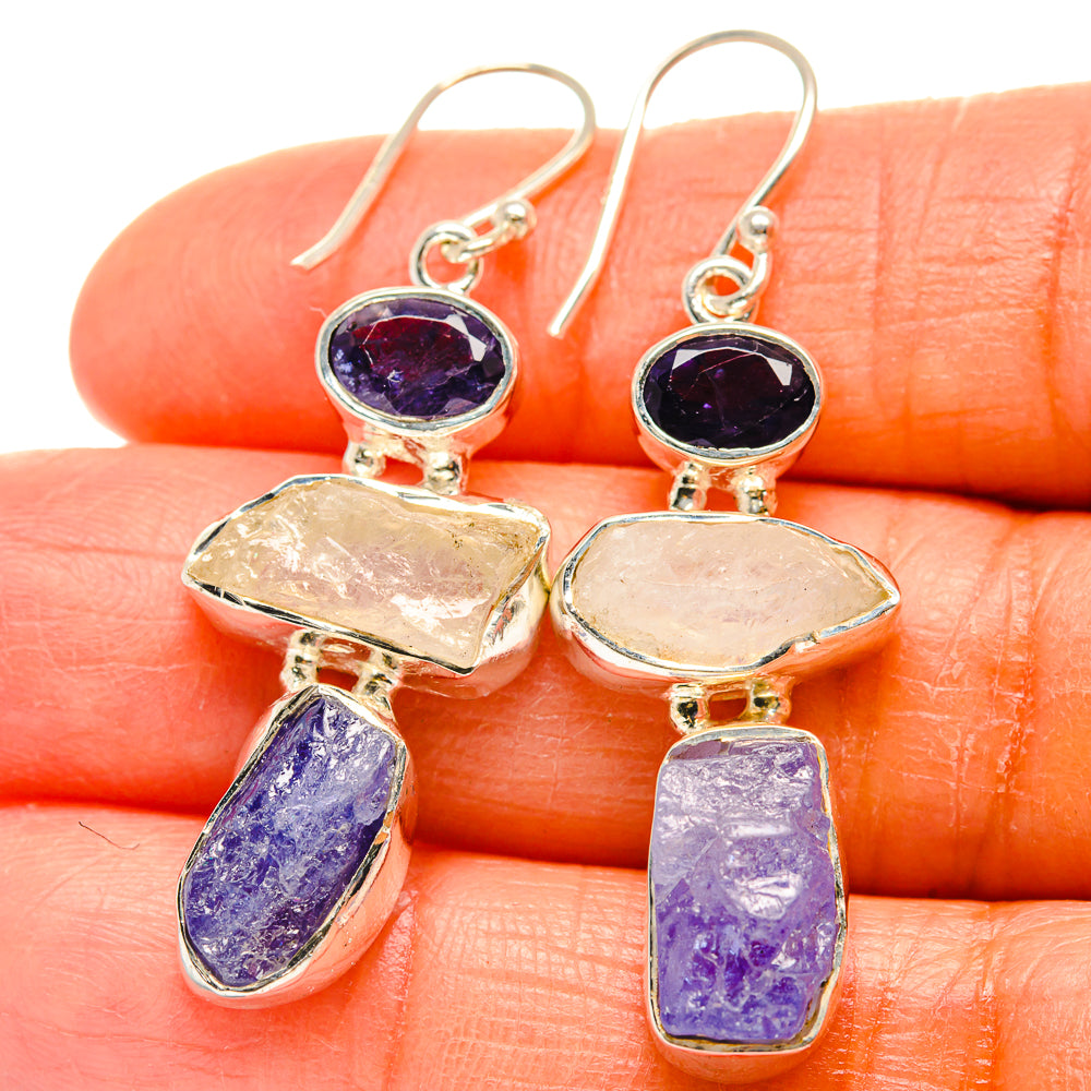 Tanzanite Earrings handcrafted by Anasilvercos - EARR425622