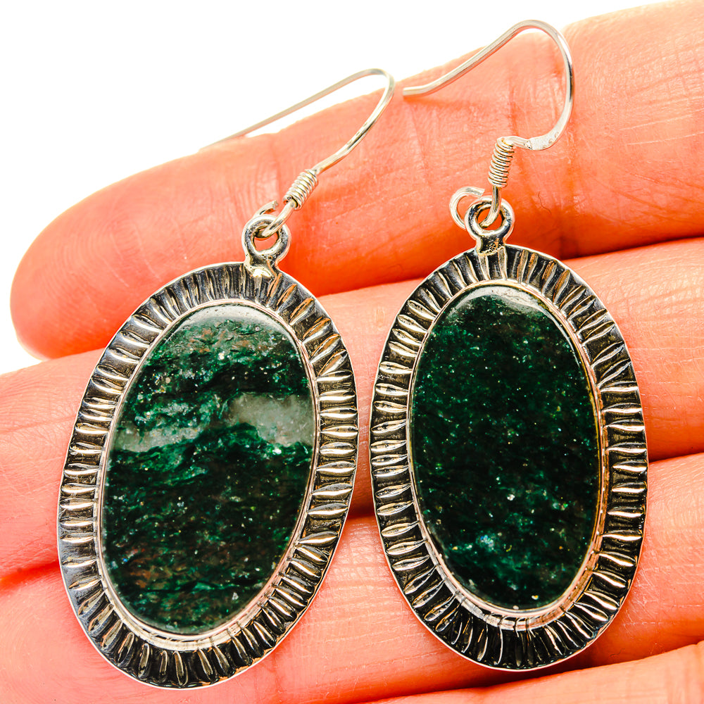 Green Aventurine Earrings handcrafted by Anasilvercos - EARR425629