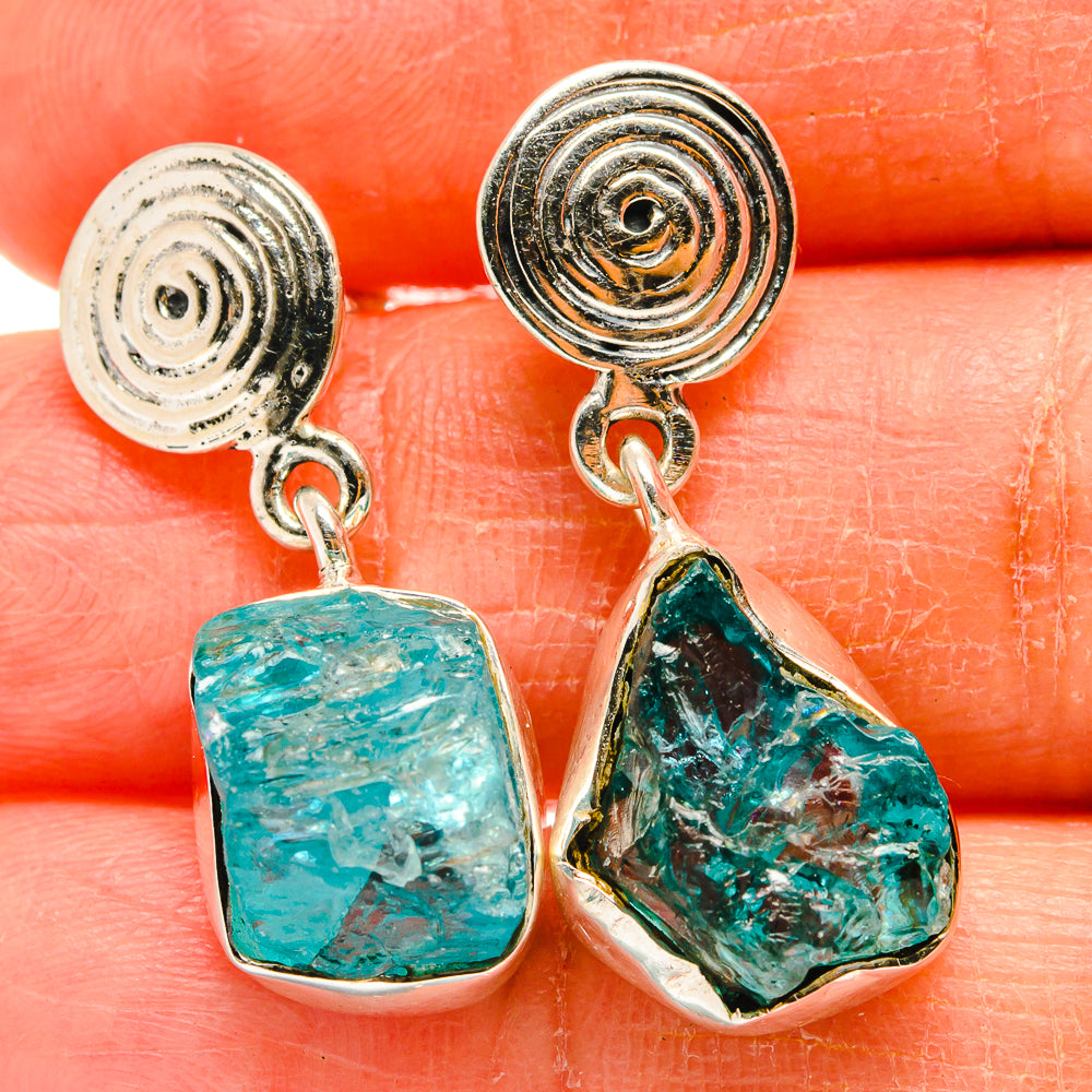 Apatite Earrings handcrafted by Anasilvercos - EARR425640