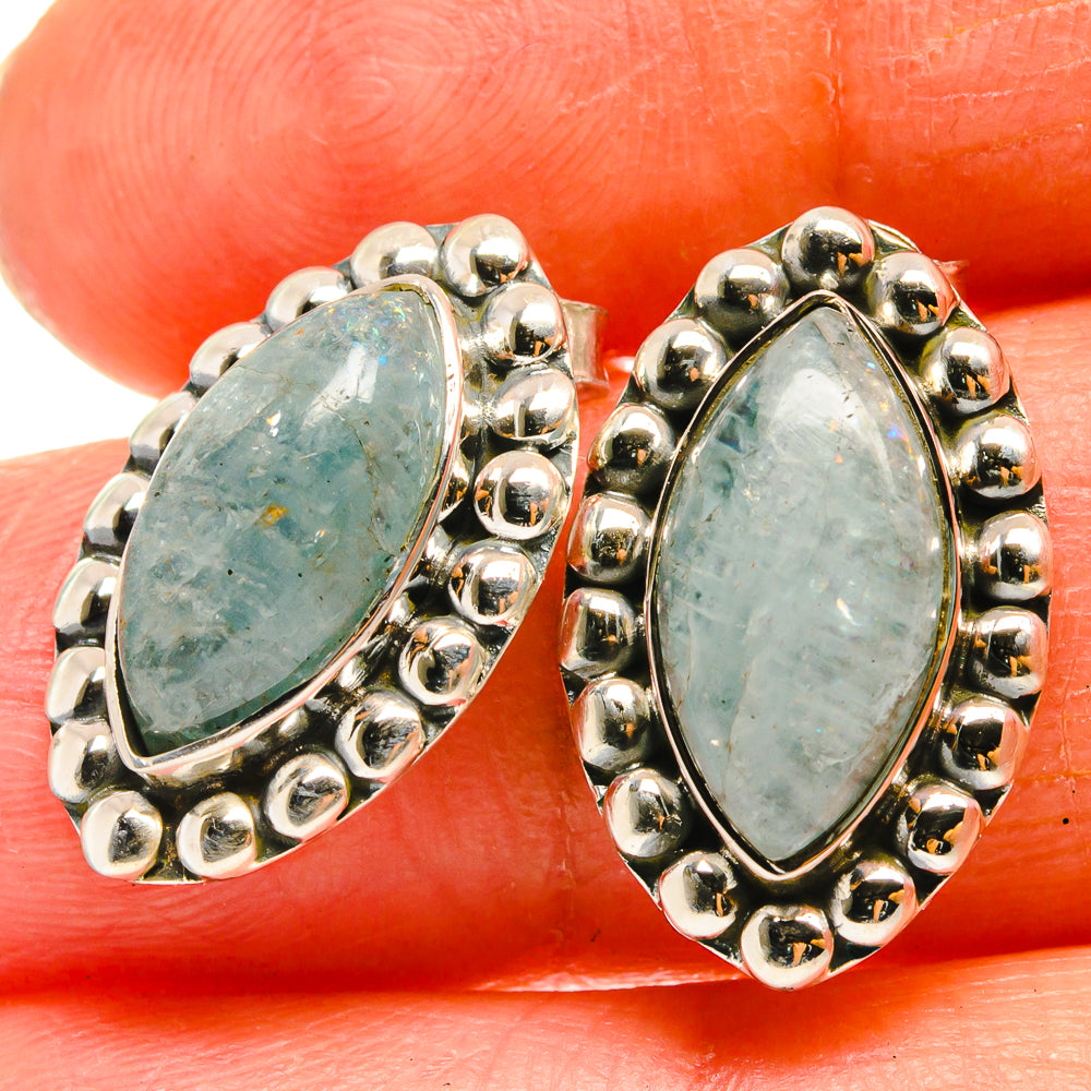 Aquamarine Earrings handcrafted by Anasilvercos - EARR425664