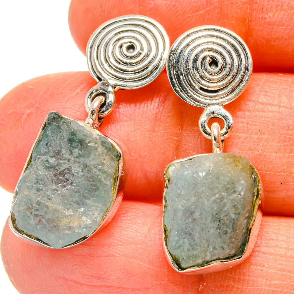 Aquamarine Earrings handcrafted by Anasilvercos - EARR425670