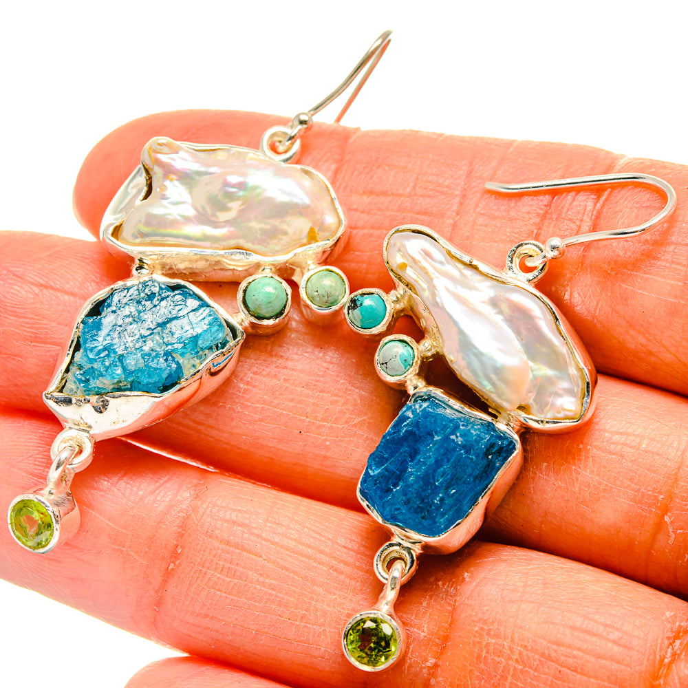 Apatite Earrings handcrafted by Anasilvercos - EARR425681