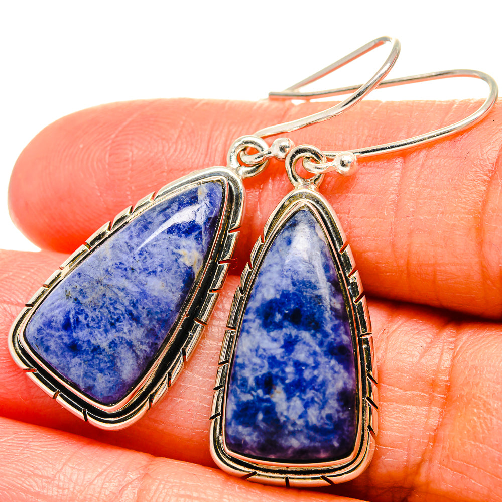 Sodalite Earrings handcrafted by Anasilvercos - EARR425688