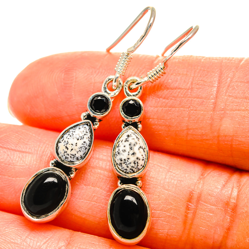 Black Onyx Earrings handcrafted by Anasilvercos - EARR425692