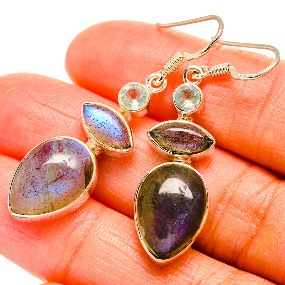 Labradorite Earrings handcrafted by Anasilvercos - EARR425695