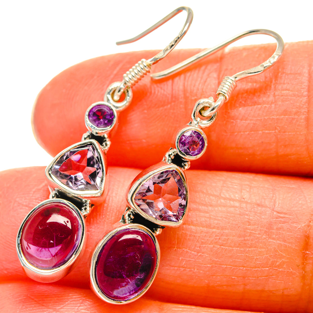 Amethyst Earrings handcrafted by Anasilvercos - EARR425697