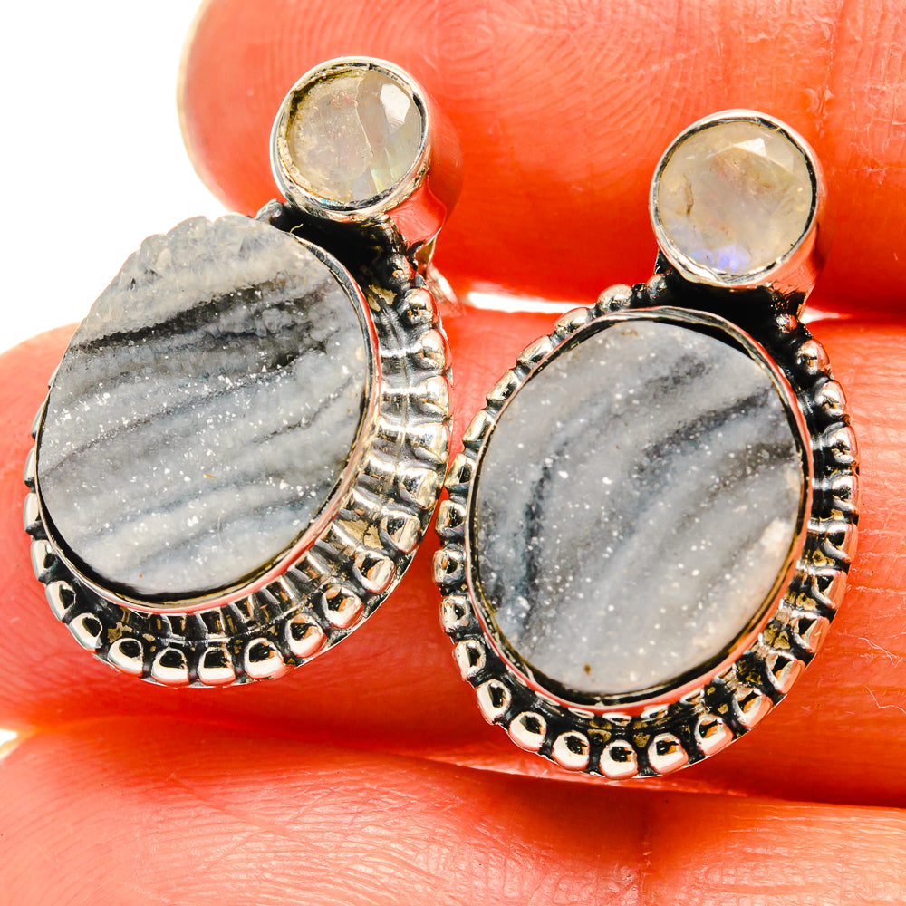 Desert Druzy Earrings handcrafted by Anasilvercos - EARR425701