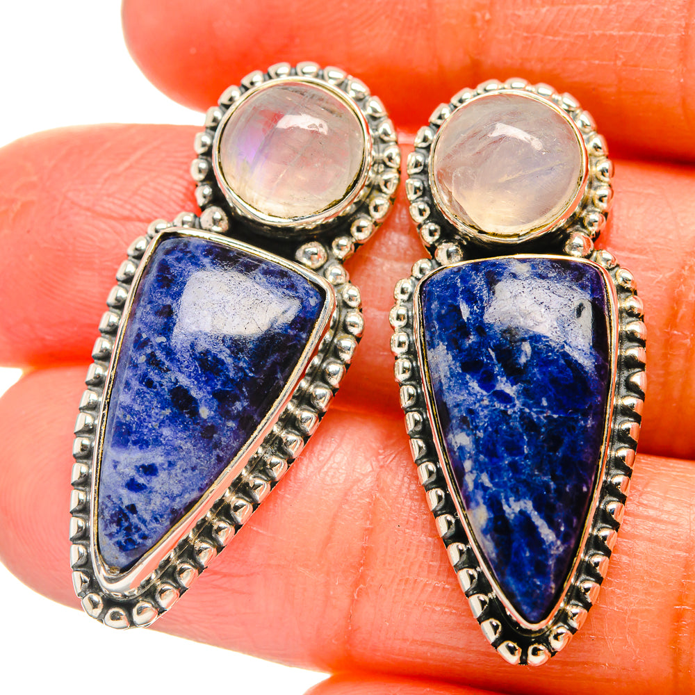 Sodalite Earrings handcrafted by Anasilvercos - EARR425706