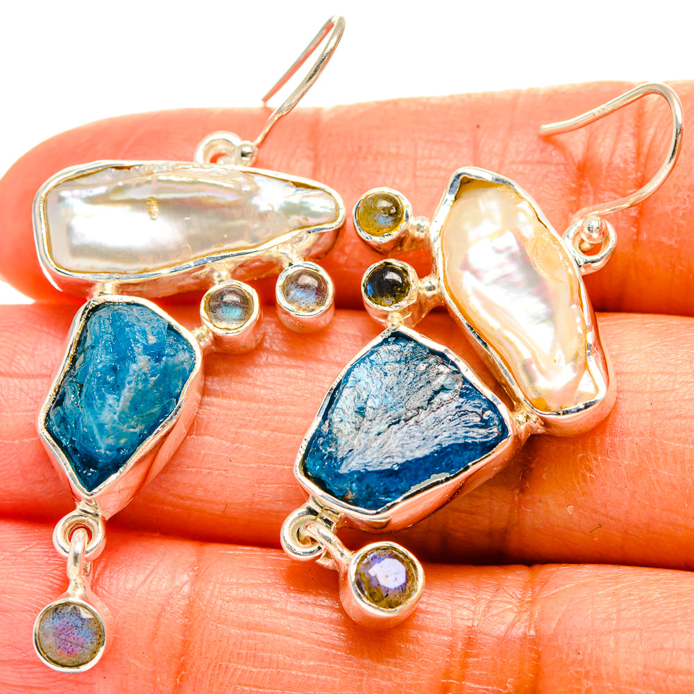 Apatite Earrings handcrafted by Anasilvercos - EARR425733