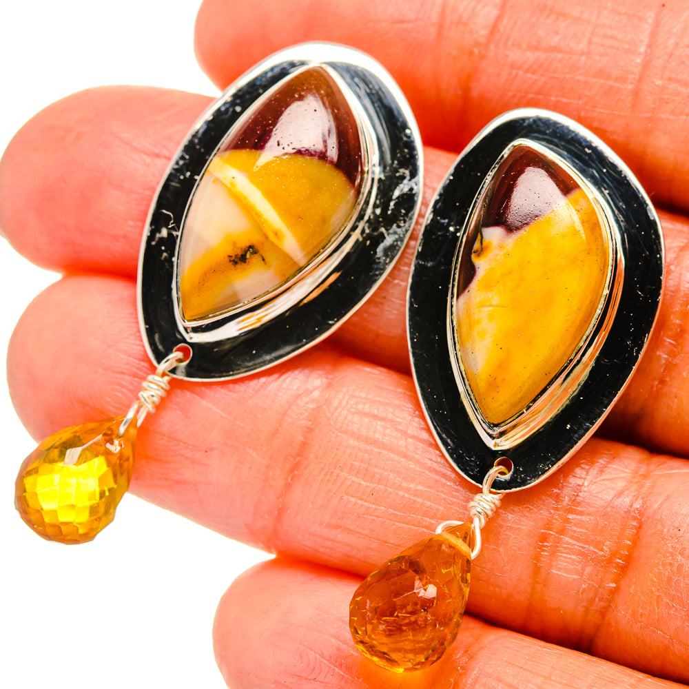 Mookaite Earrings handcrafted by Anasilvercos - EARR425734