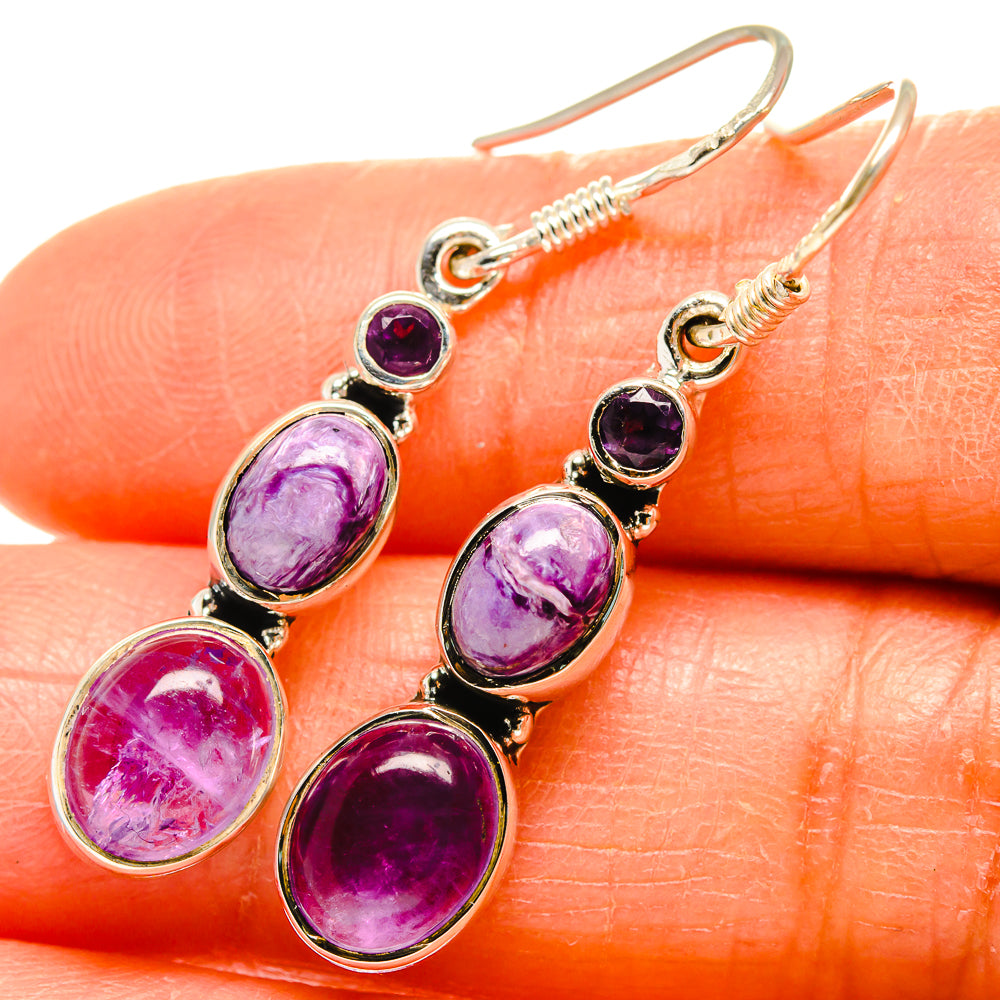Amethyst Earrings handcrafted by Anasilvercos - EARR425745