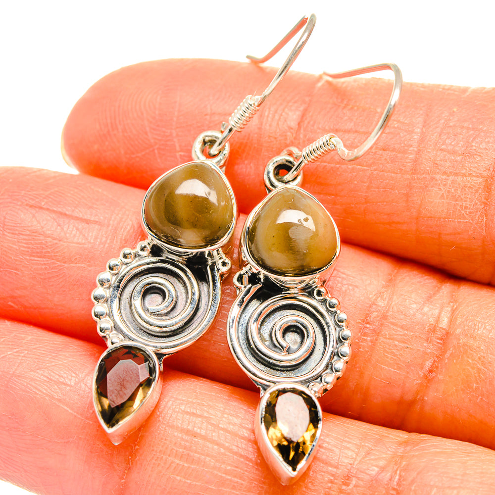 Imperial Jasper Earrings handcrafted by Anasilvercos - EARR425749