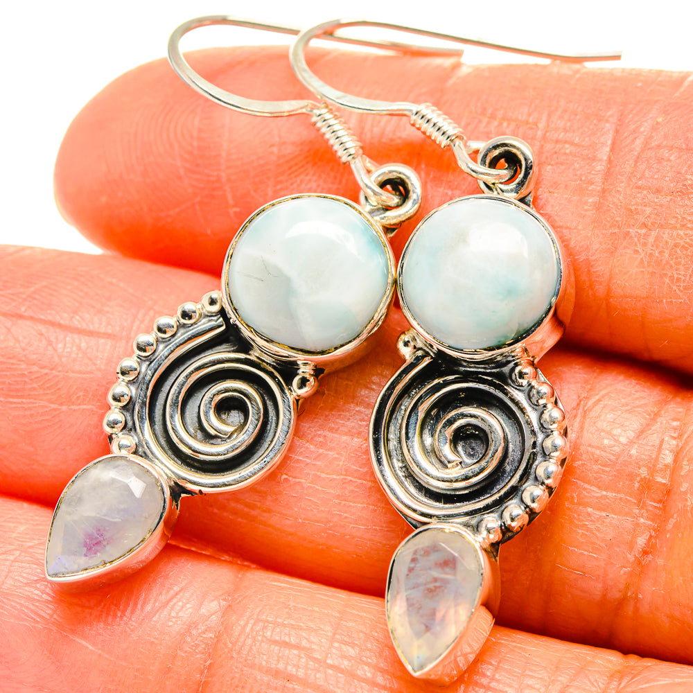 Larimar Earrings handcrafted by Anasilvercos - EARR425750