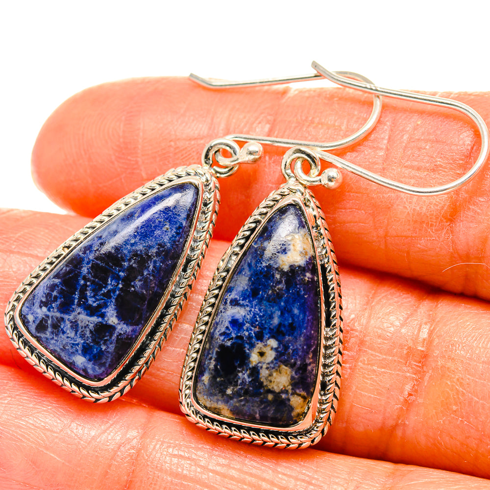 Sodalite Earrings handcrafted by Anasilvercos - EARR425756