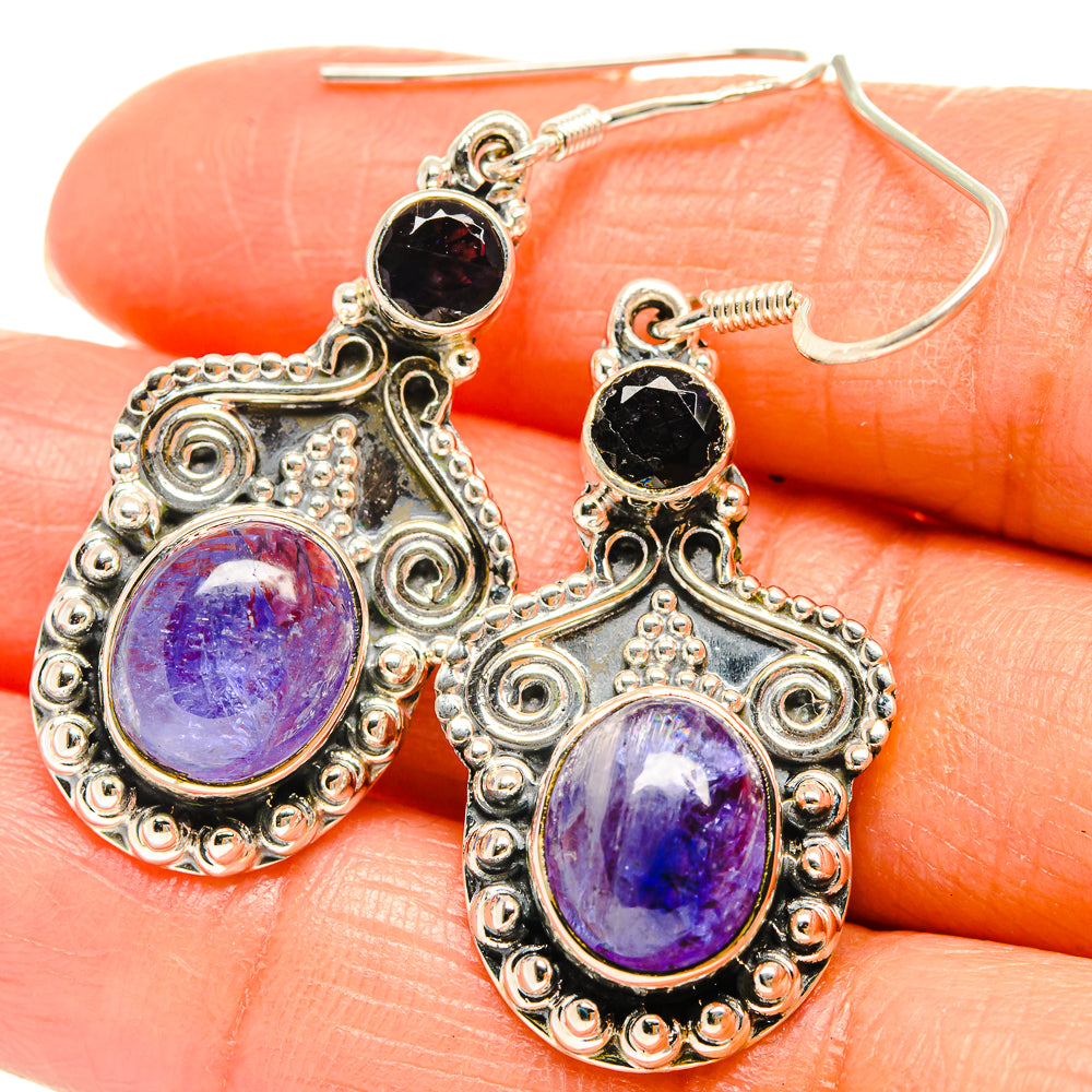 Tanzanite Earrings handcrafted by Anasilvercos - EARR425762