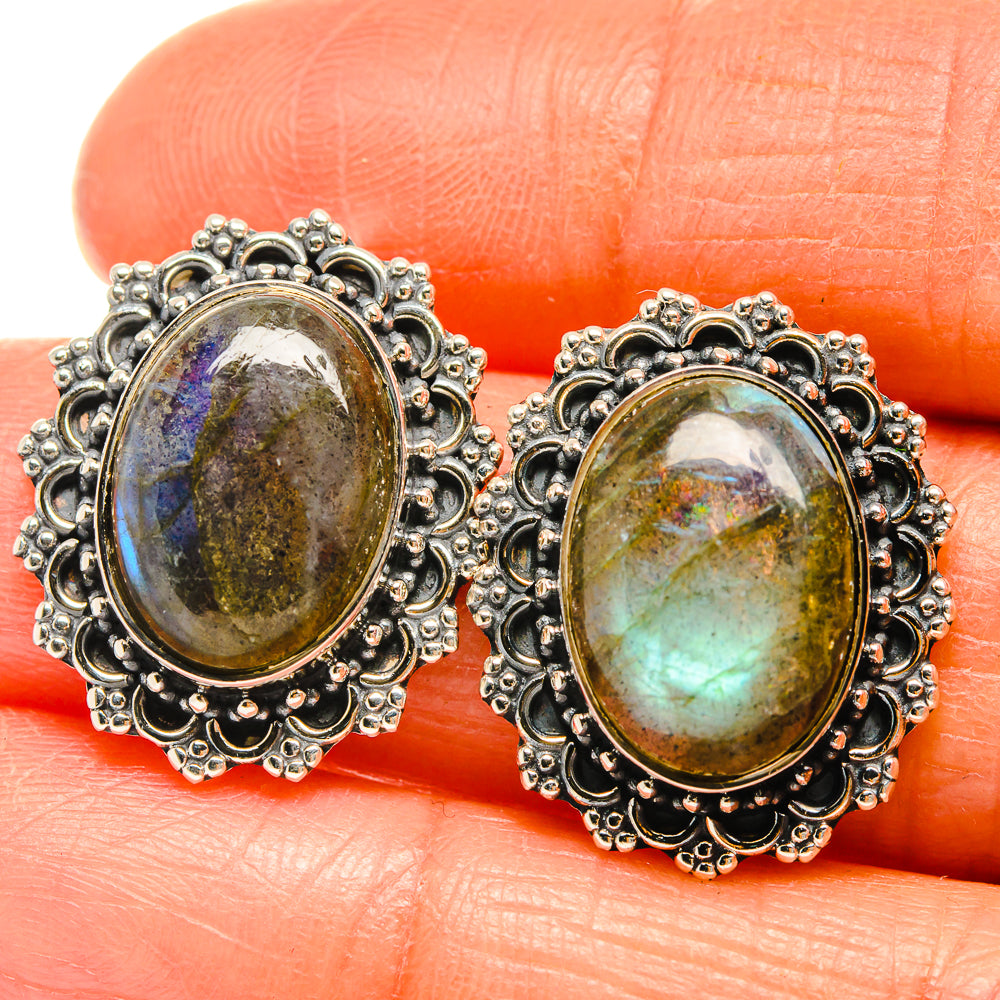 Labradorite Earrings handcrafted by Anasilvercos - EARR425771