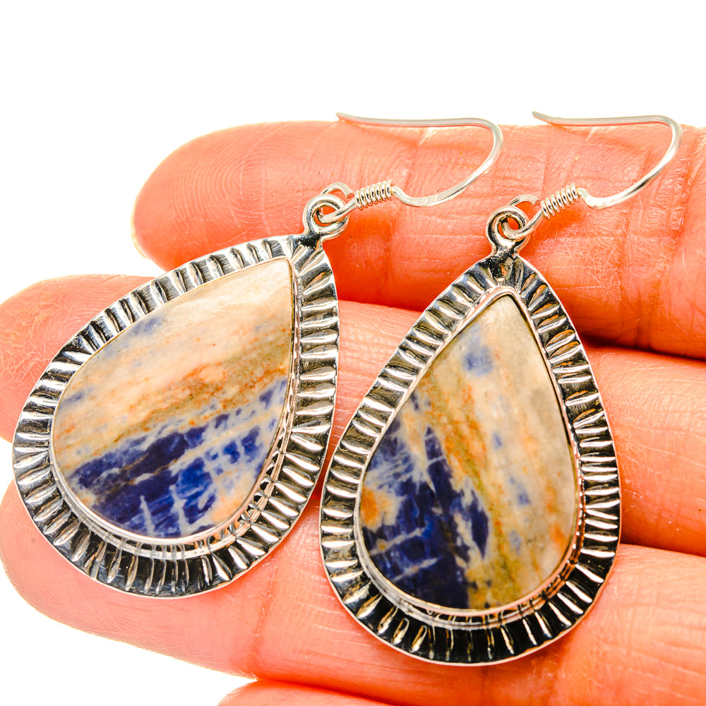 Sodalite Earrings handcrafted by Anasilvercos - EARR425779