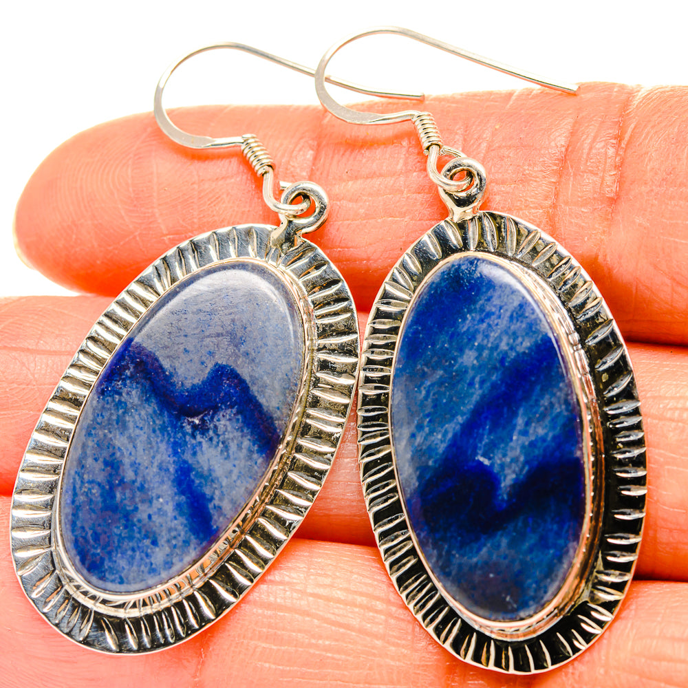 Sodalite Earrings handcrafted by Anasilvercos - EARR425780