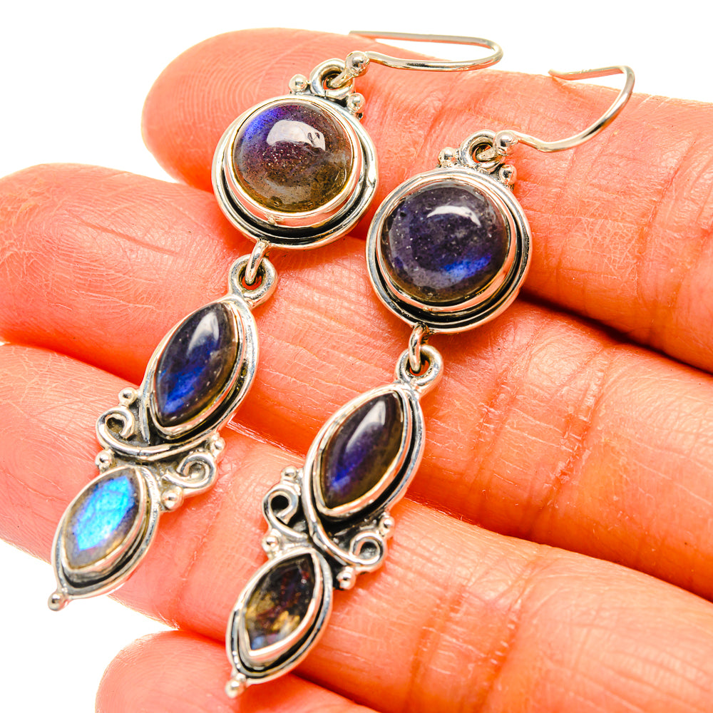 Labradorite Earrings handcrafted by Anasilvercos - EARR425784