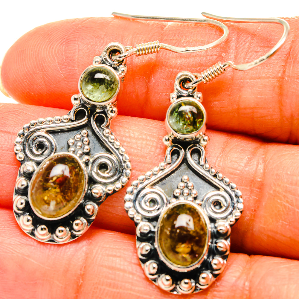 Citrine Earrings handcrafted by Anasilvercos - EARR425790