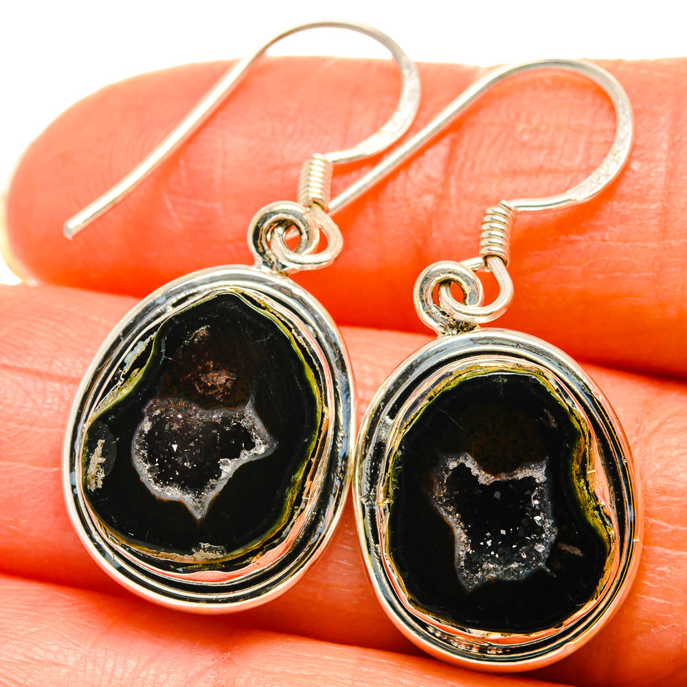 Coconut Geode Druzy Earrings handcrafted by Anasilvercos - EARR425795