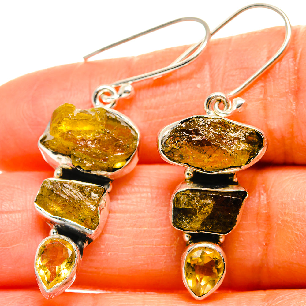 Citrine Earrings handcrafted by Anasilvercos - EARR425796