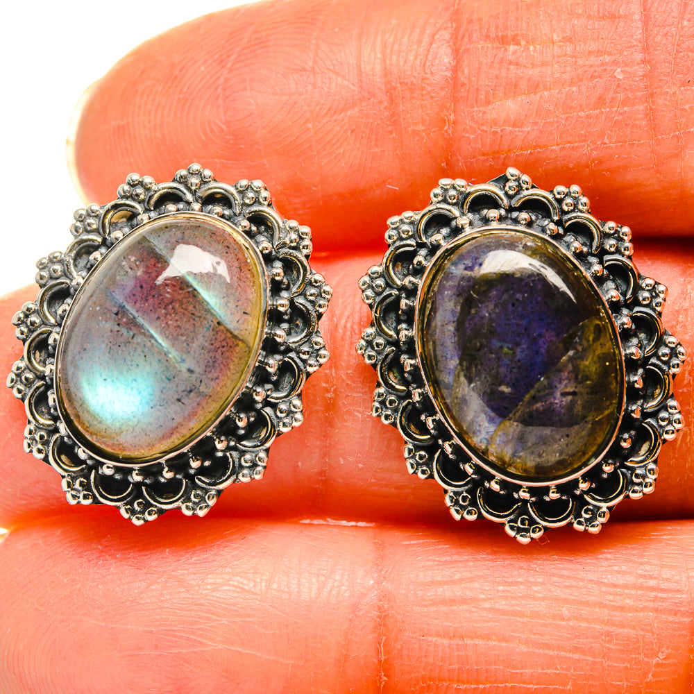 Labradorite Earrings handcrafted by Anasilvercos - EARR425807